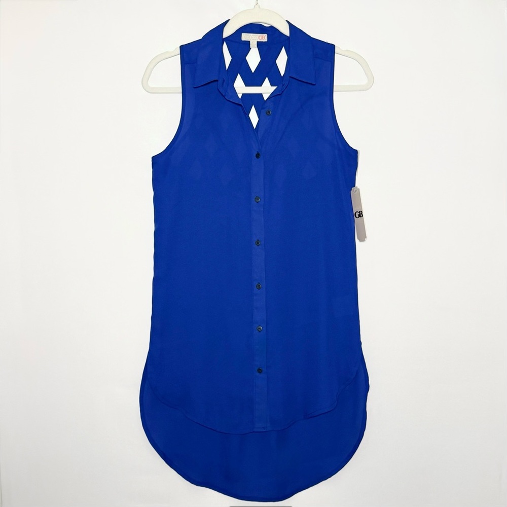 Gianni Bini Cut Out Sleeveless Blouse